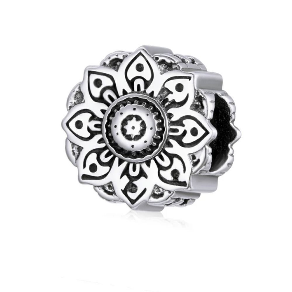 925 Sterling Silver Lotus Charm